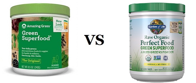 Amazing Grass vs Garden of Life Green Superfood