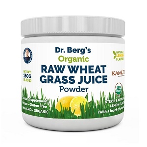dr berg's organic raw wheat grass juice powder