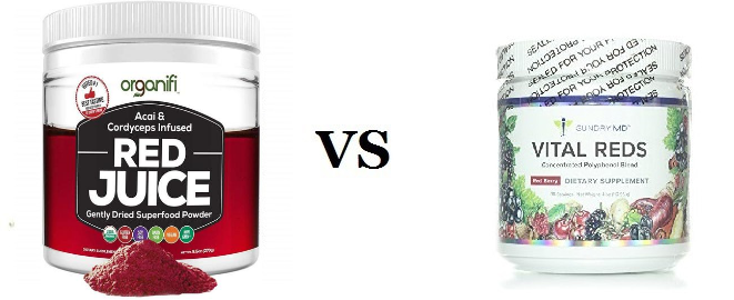 Organifi Red Juice vs Vital Reds