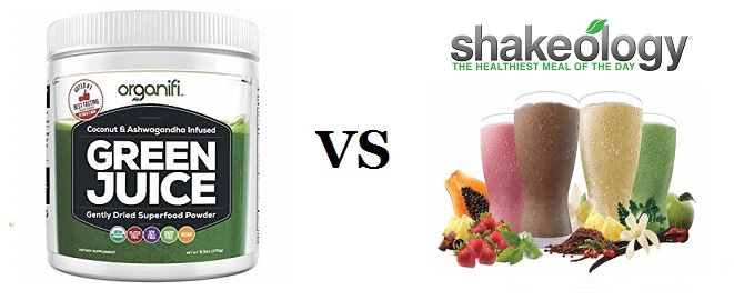 Organifi Green Juice vs Shakeology