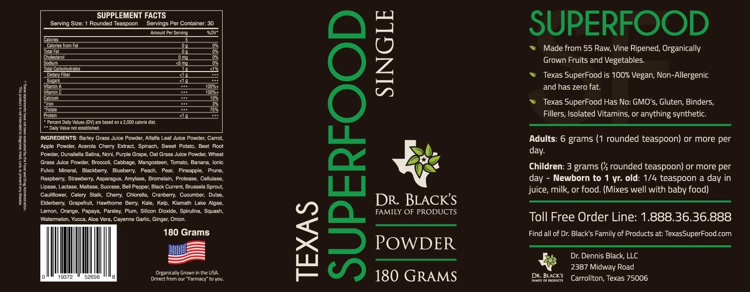 Texas SuperFood Original Powder - Texas SuperFood
