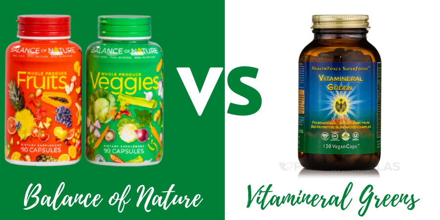 vitamineral greens vs balance of nature