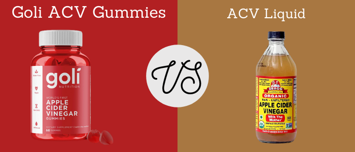 goli ACV gummies vs ACV liquid