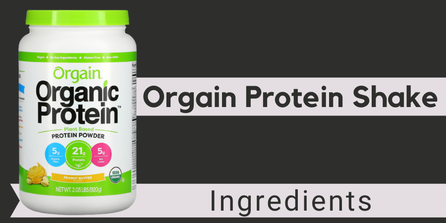 orgain protein shake ingredients