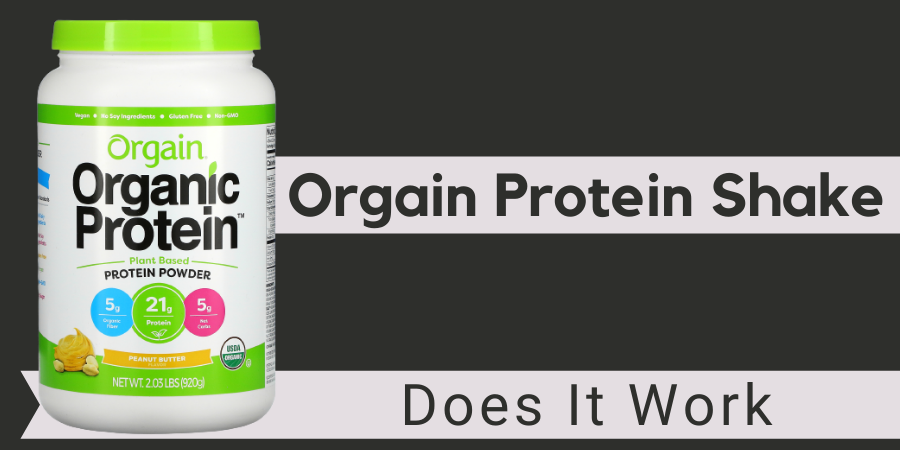 does orgain protein shake work
